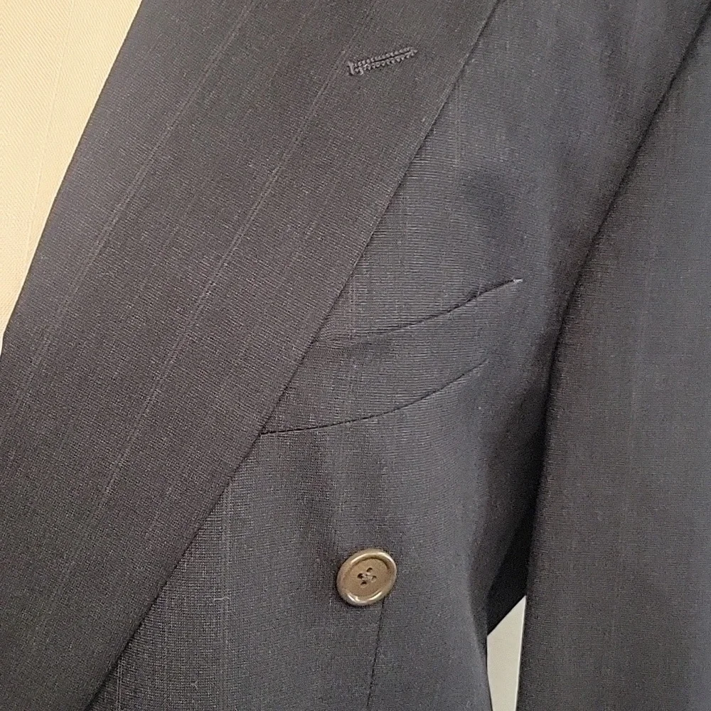 Redealli Men's Wool Double Breasted Suit